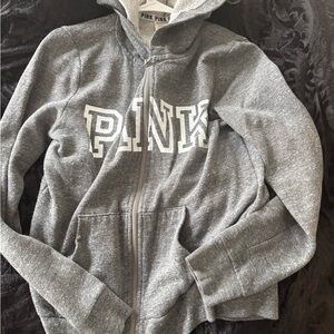 Gray PINK Victoria's Secret Hoodie